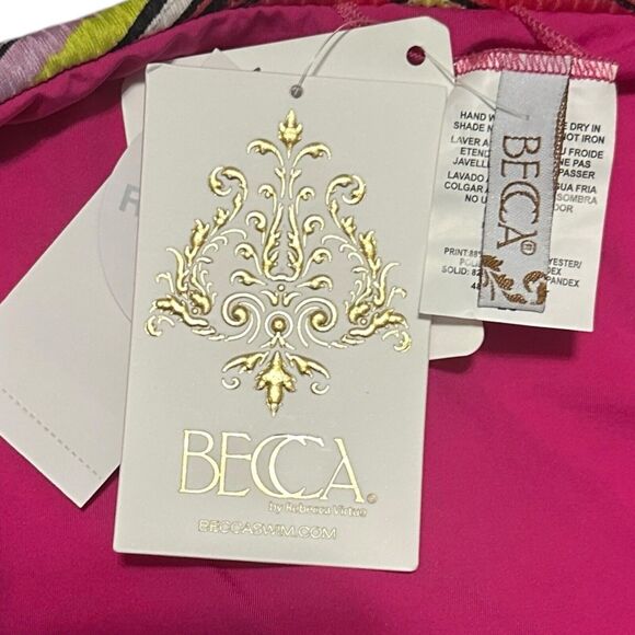 Becca by Rebecca Virtue Farah Reversible Hipster Bikini Bottoms Large Multi - Picture 7 of 10